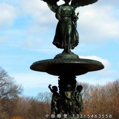小区喷泉铜雕