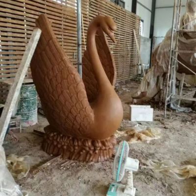 动物铜雕天鹅雕像