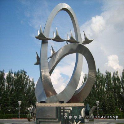 大型鸽子不锈钢摆件