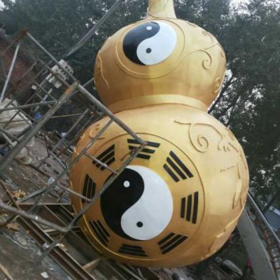 葫芦景观不锈钢摆件