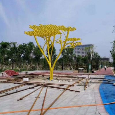 景观大树不锈钢摆件