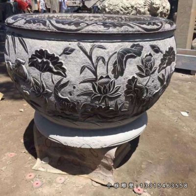 石雕小区景观花盆