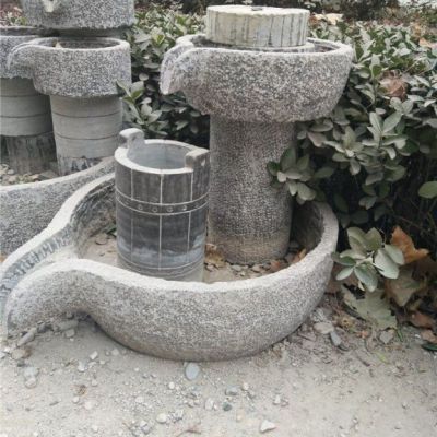 景观石雕流水池