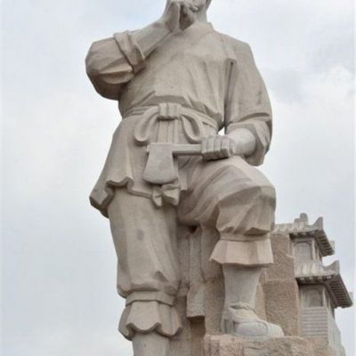 木匠石雕人物鲁班