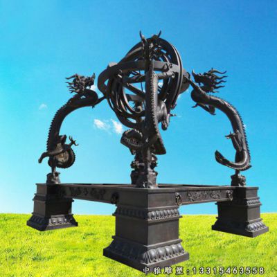 景观铜雕浑天仪