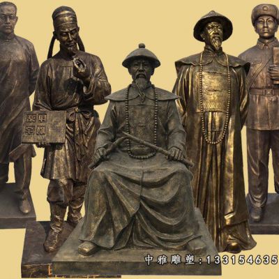 铜雕广场林则徐
