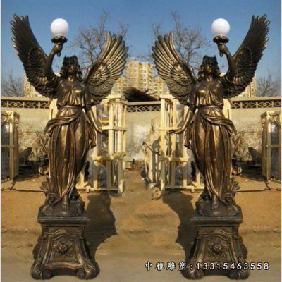 铜雕西方天使