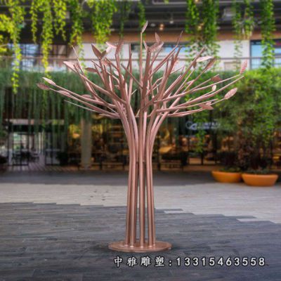 不锈钢景观大树摆件