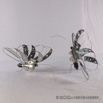 小型不锈钢蝴蝶雕塑