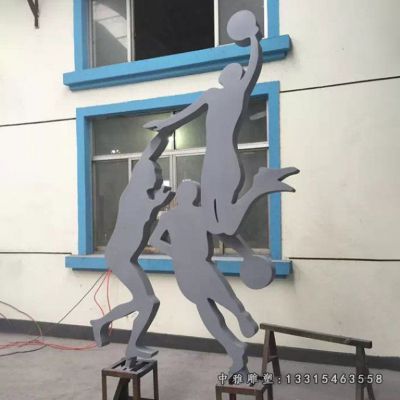 不锈钢运动打篮球人物