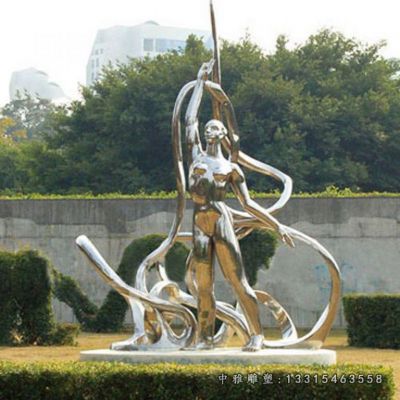 不锈钢广场体操人物