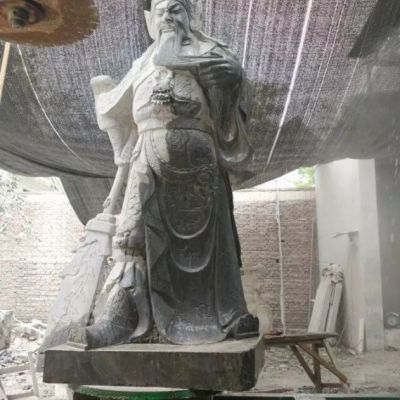 石雕历史人物关公