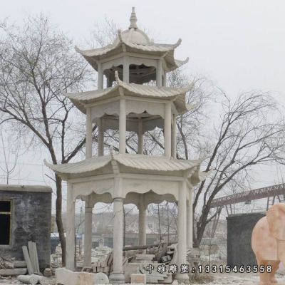 石雕户外凉亭