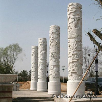 石雕欧式罗马柱景观