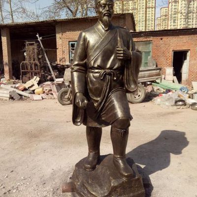 白居易人物铜雕