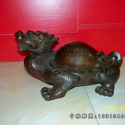 铜雕动物龙龟