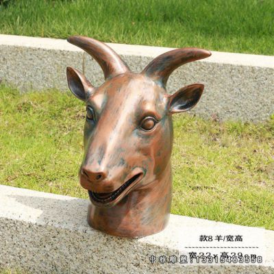 广场铜雕十二生肖动物