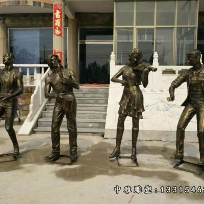 铜雕广场西方音乐人物