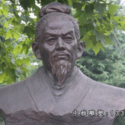 韩非子人物铜雕