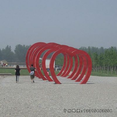 大型拱门不锈钢雕塑