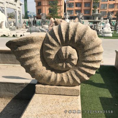 石雕海螺景观雕塑