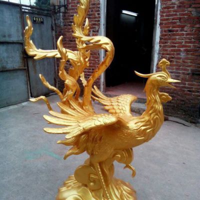 铜雕凤凰城市动物雕塑