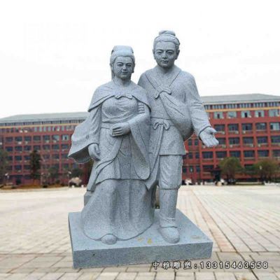 大理石城市古代人物雕塑