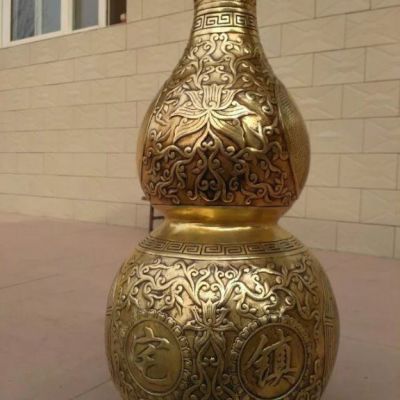 铜雕葫芦公园雕塑