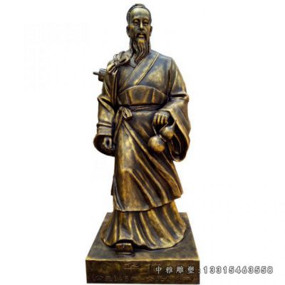 铜雕华佗人物雕塑