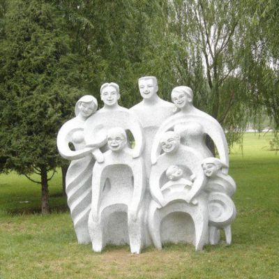 大理石公园一家人雕塑