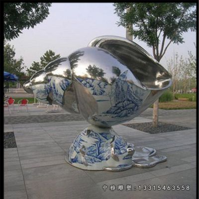 抽象海螺不锈钢雕塑