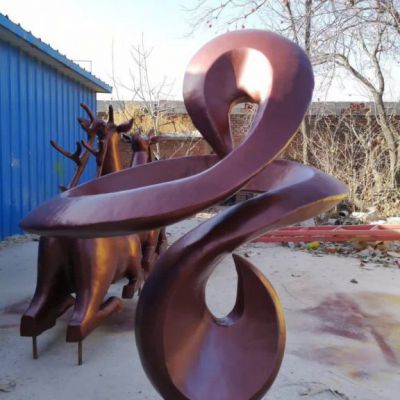 铜雕抽象景观雕塑