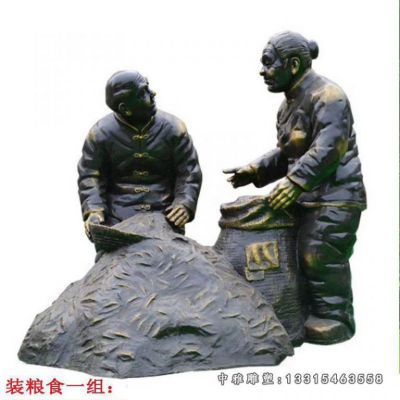 铜雕民俗夫妻雕塑